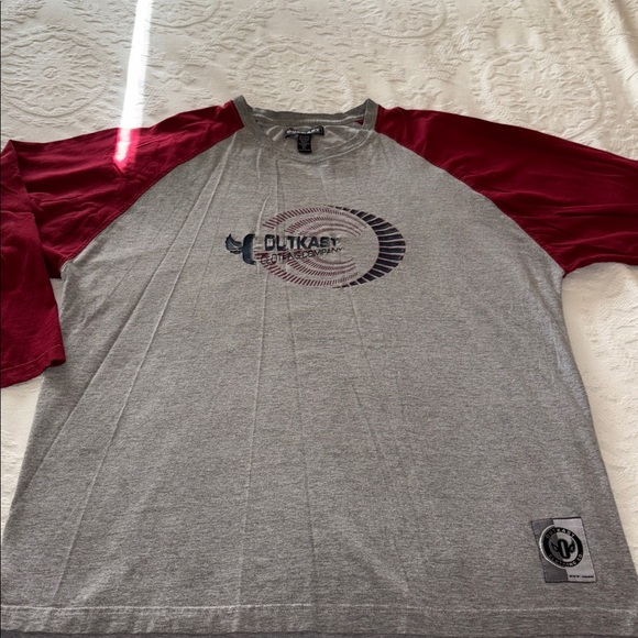 Other - Gray and Red Graphic T-Shirt